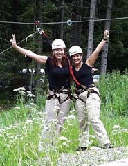 Flying Fox, am Boden zurück